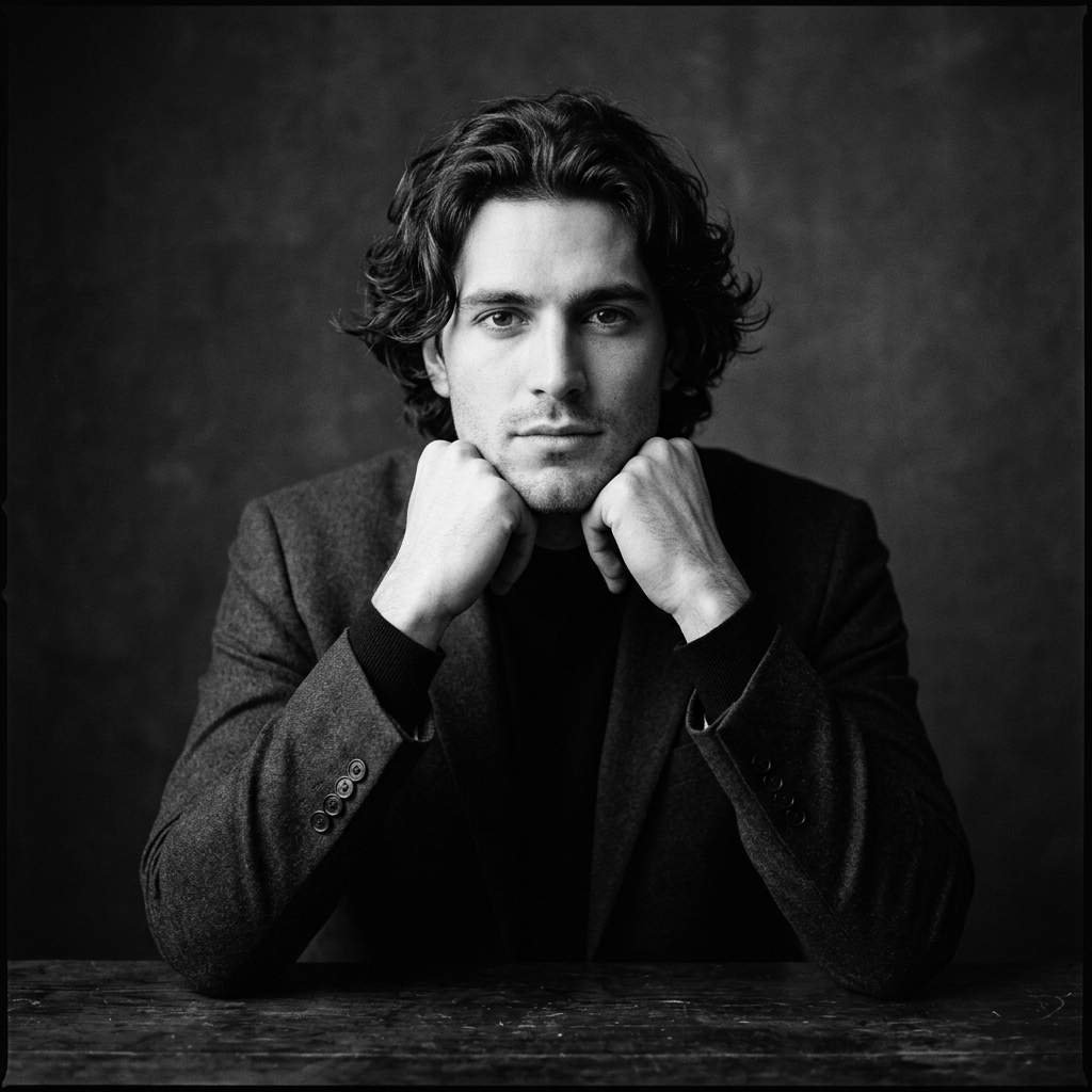 Editorial studio portrait